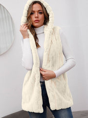 Womens Faux Fur Hooded Jacket - Style and Warmth for Winter 2