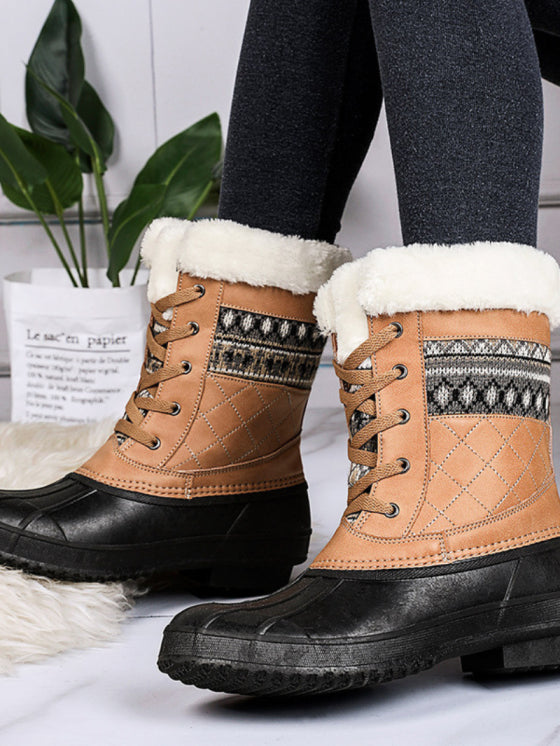 Womens Non-Slip Velvet High Boots 1