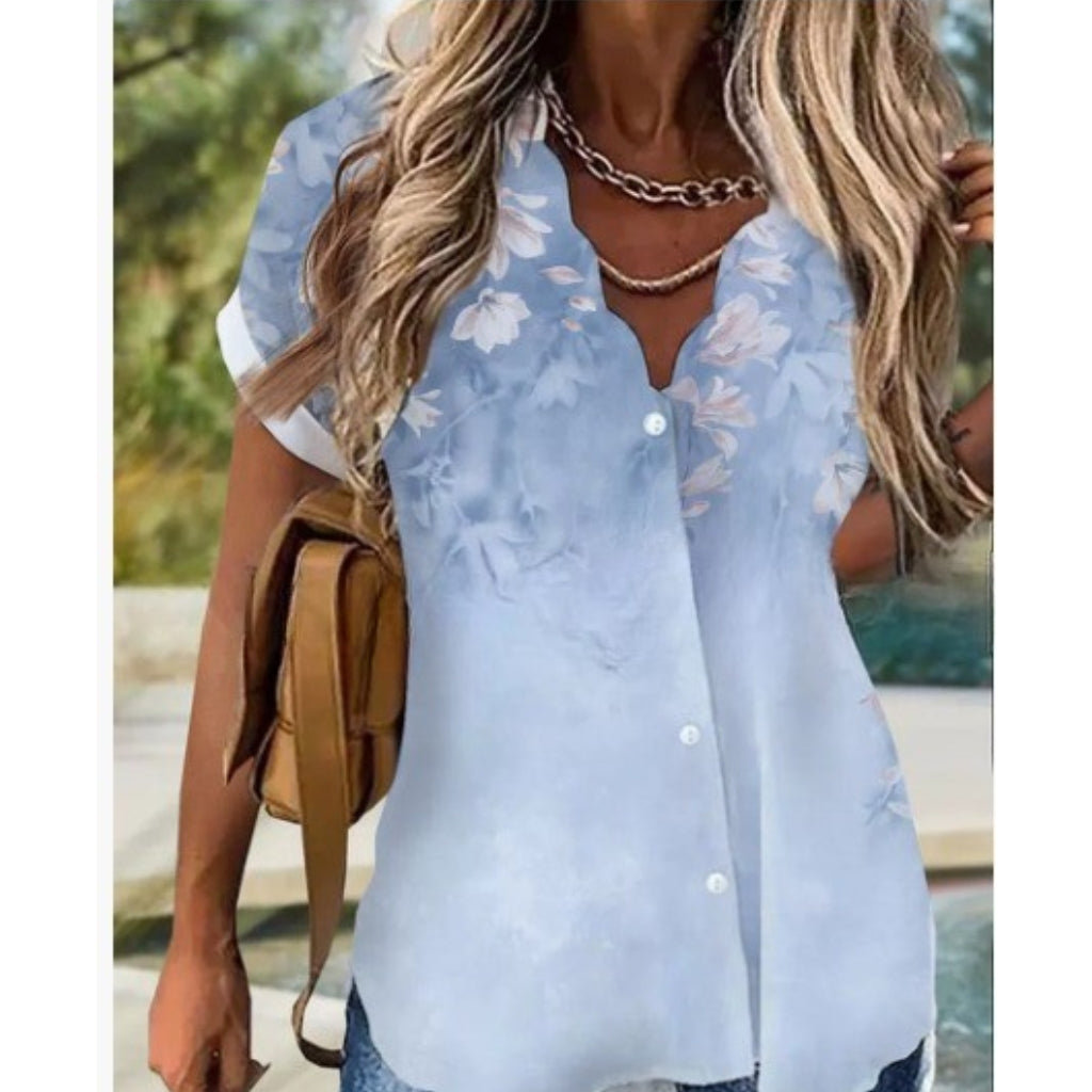 Floria | Blouse romantique avec un imprimé floral