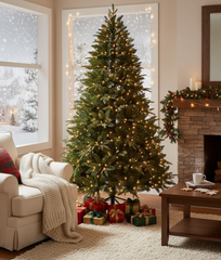 FestiveFir – Hinged Christmas Tree with Realistic Pine Needles