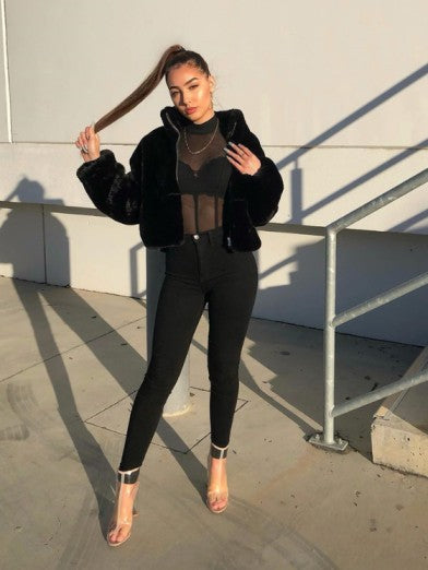 Loose Wool Jacket with Two Zips – Style and Warmth 3