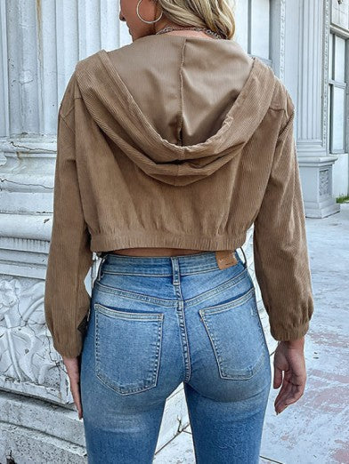 Ribbed Jacket with Hood – Lightweight and Stylish for Fall/Winter 4