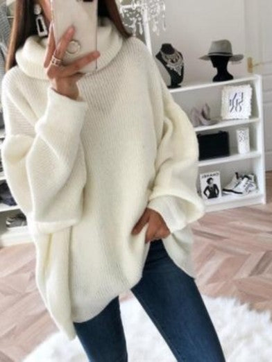 Women's Turtleneck Cable Sweater – Warm, Stylish Polyester Winter Knit – Sizes S-3XL 4