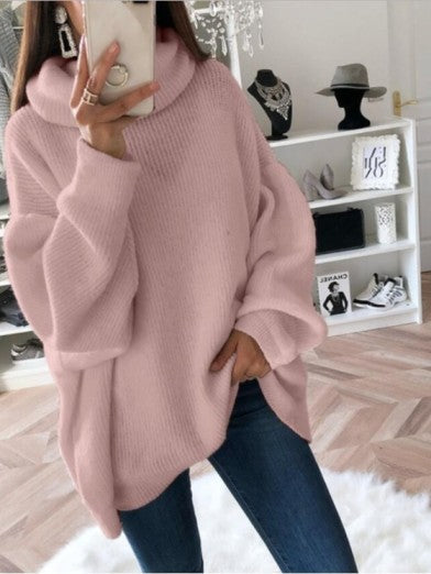 Women's Turtleneck Cable Sweater – Warm, Stylish Polyester Winter Knit – Sizes S-3XL 3