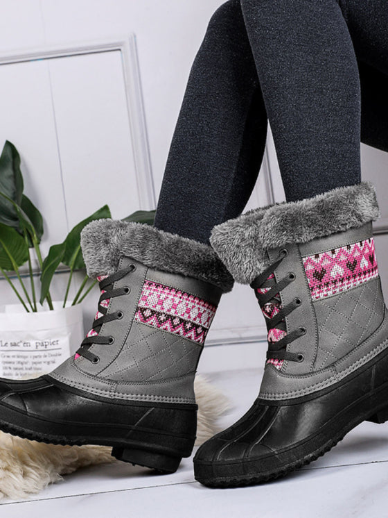 Womens Non-Slip Velvet High Boots 3