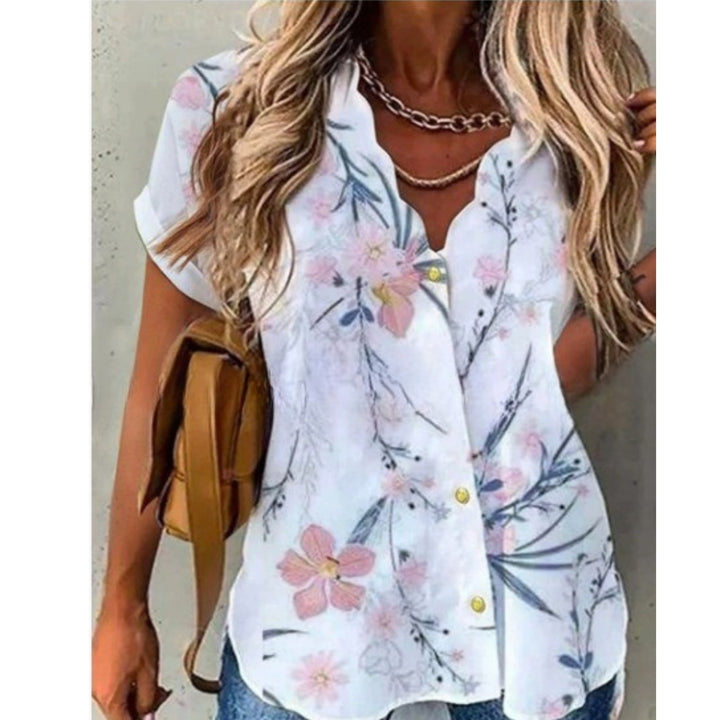 Floria | Blouse romantique avec un imprimé floral