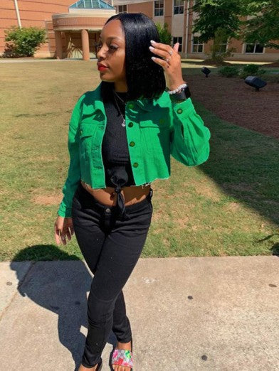 Womens Streetwear Denim Jacket - Casual Elegance 2