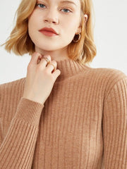 Womens Black Turtleneck Sweater Soft Viscose for Elegant Comfort 3