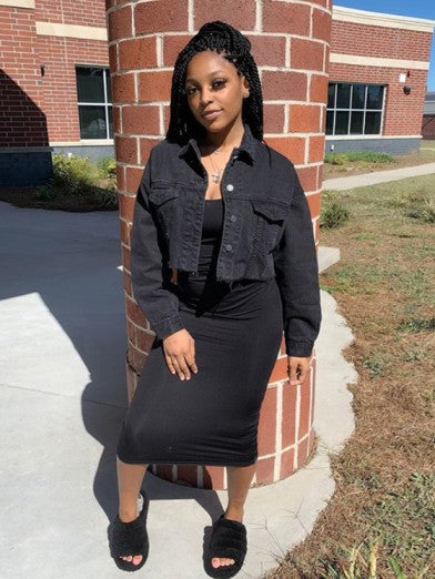 Womens Streetwear Denim Jacket - Casual Elegance 3