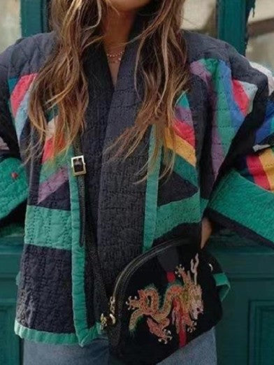 Vintage Floral Vest with Princess Sleeves for Winter 1