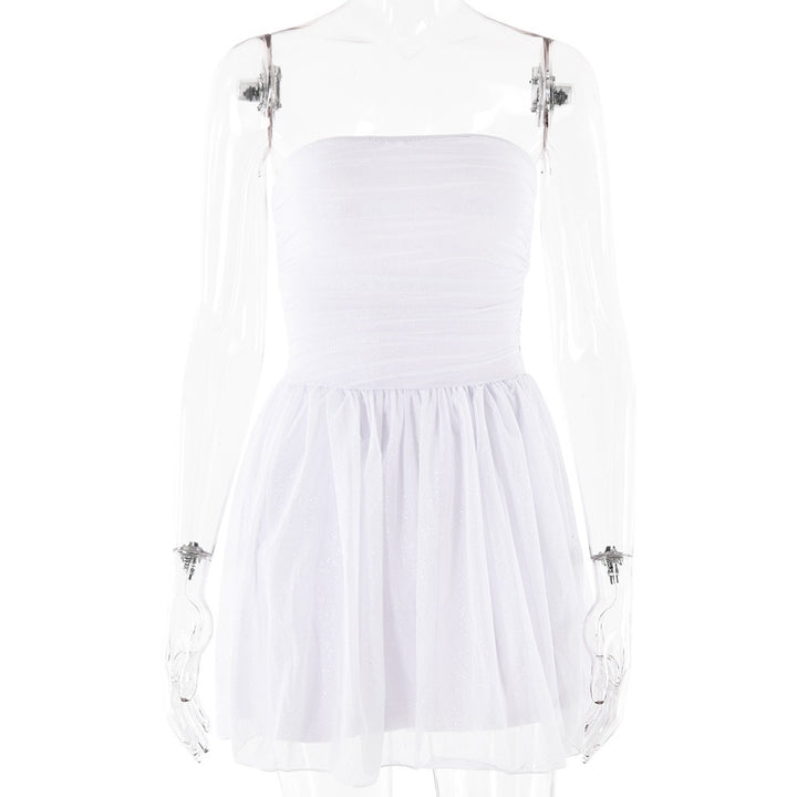 Niki | Strapless Mini Dress with Shine