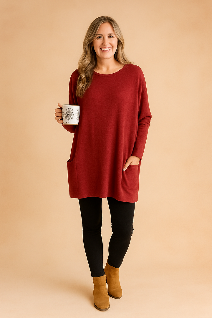 Adele | Oversized Pocket Sweater for Everyday Use 4