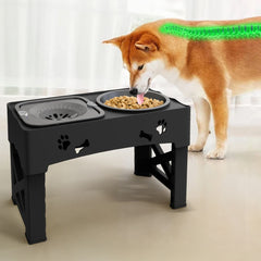 Adjustable Raised Pet Dog Slow Feeder 1