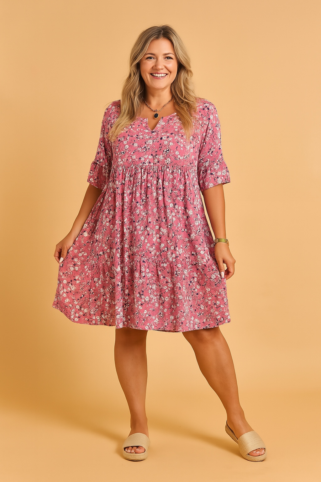 Agnieszka | Airy Dress with a Flared Bottom 1
