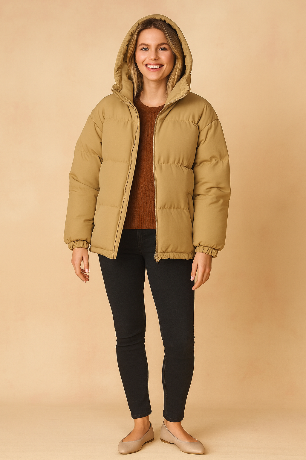 Alex | Unisex Short Winter Jacket with Hood 1