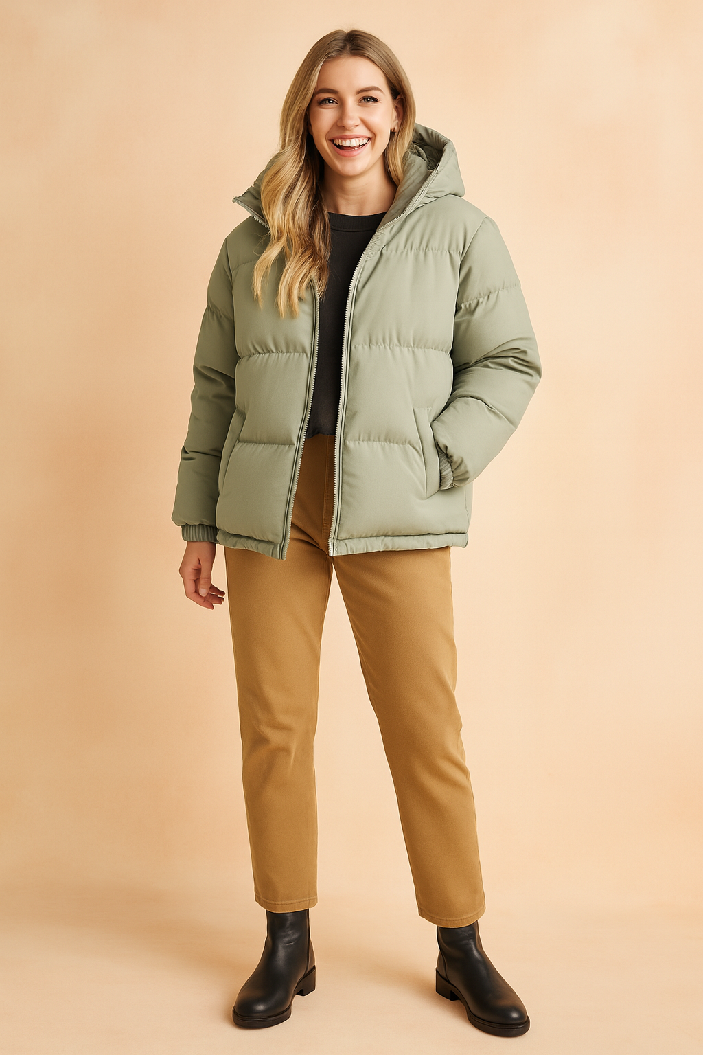 Alex | Unisex Short Winter Jacket with Hood 4