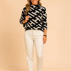 Alexandria | Classic Sweater with a Subtle Pattern 1