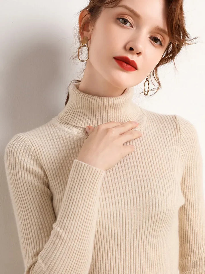 Alice - Einfacher Rollkragenpullover 12