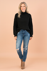 Alicja | Cable-knit turtleneck sweater 1