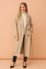 Alicja | Elegant coat with a classic collar 0