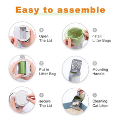 All-in-one cat litter scoop 2