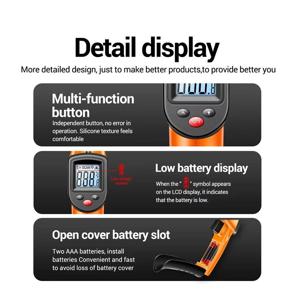 All-in-one infrared laser thermometer 7