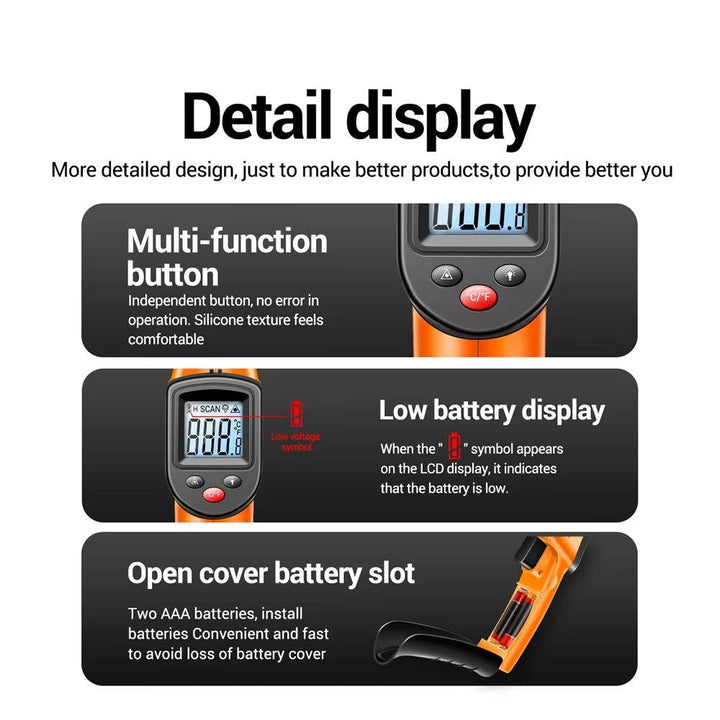 All-in-one infrared laser thermometer 7