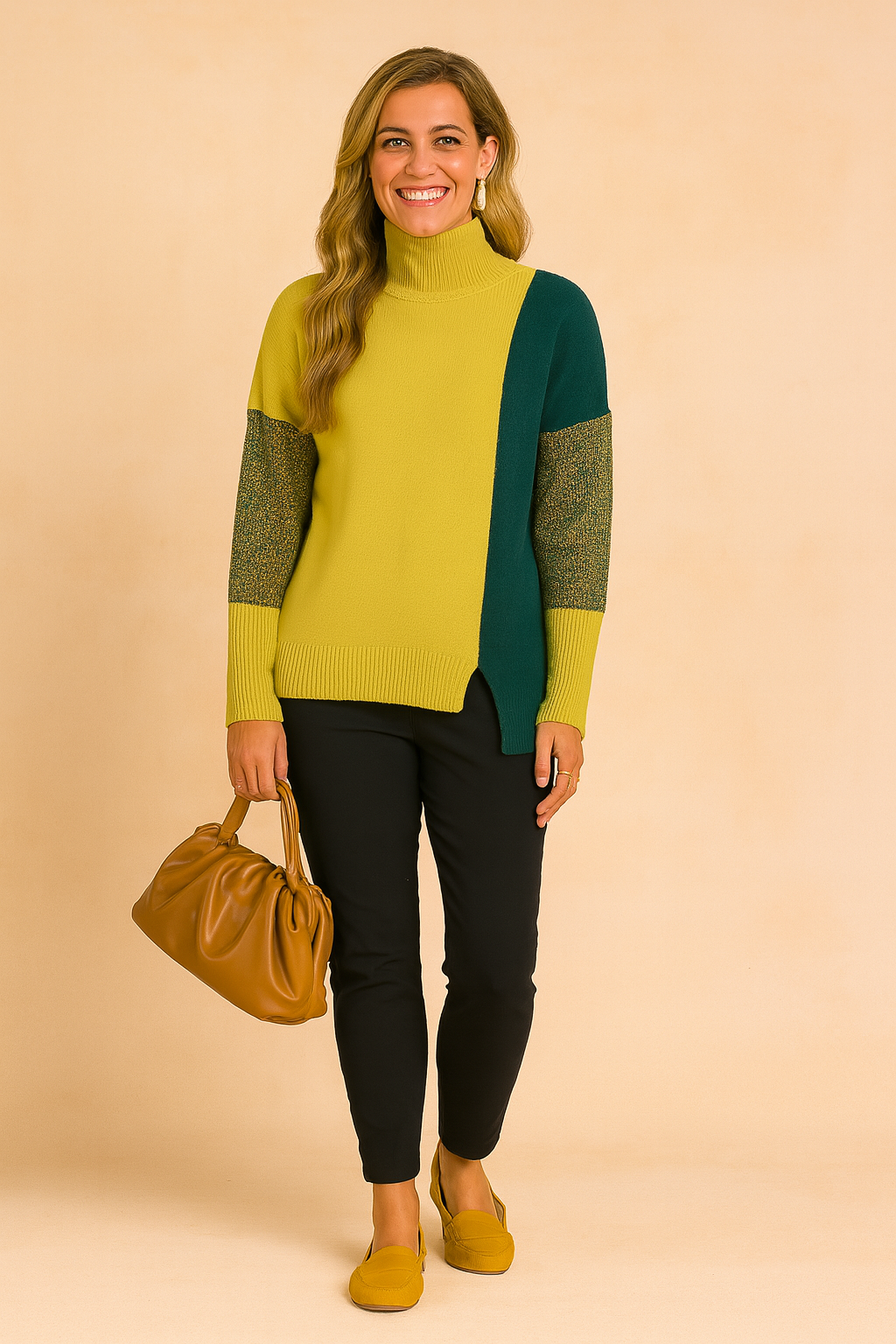 Amari | Patchwork Sweater in a Fashionable Style 2