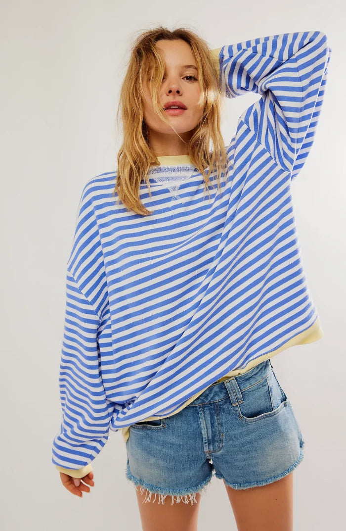 Amelia | Oversized Strickpullover mit Ringelstreifen 1