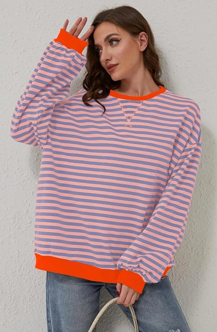 Amelia | Oversized Strickpullover mit Ringelstreifen 2