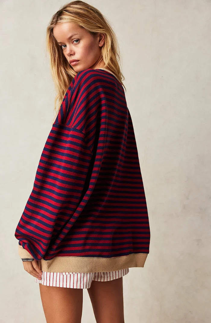 Amelia | Oversized Strickpullover mit Ringelstreifen 5