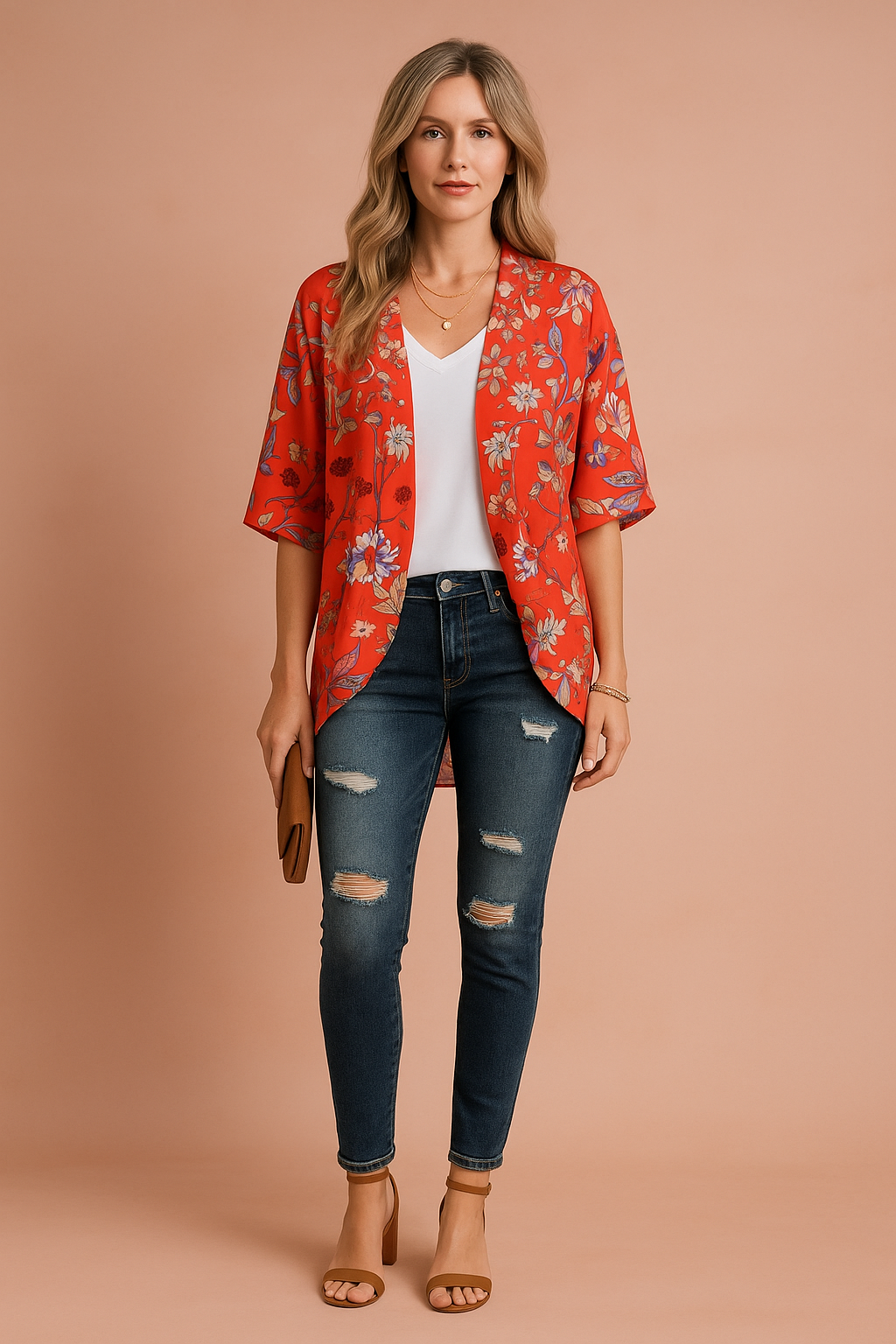 Amiri | Airy Womens Kimono with Print 1