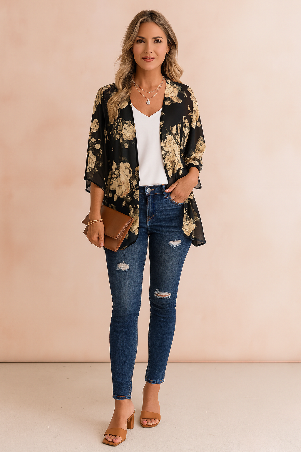 Amiri | Airy Womens Kimono with Print 5