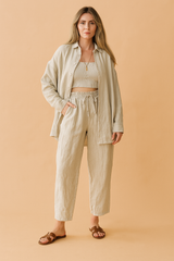 Amy | Comfortable blouse and button-up pants 0