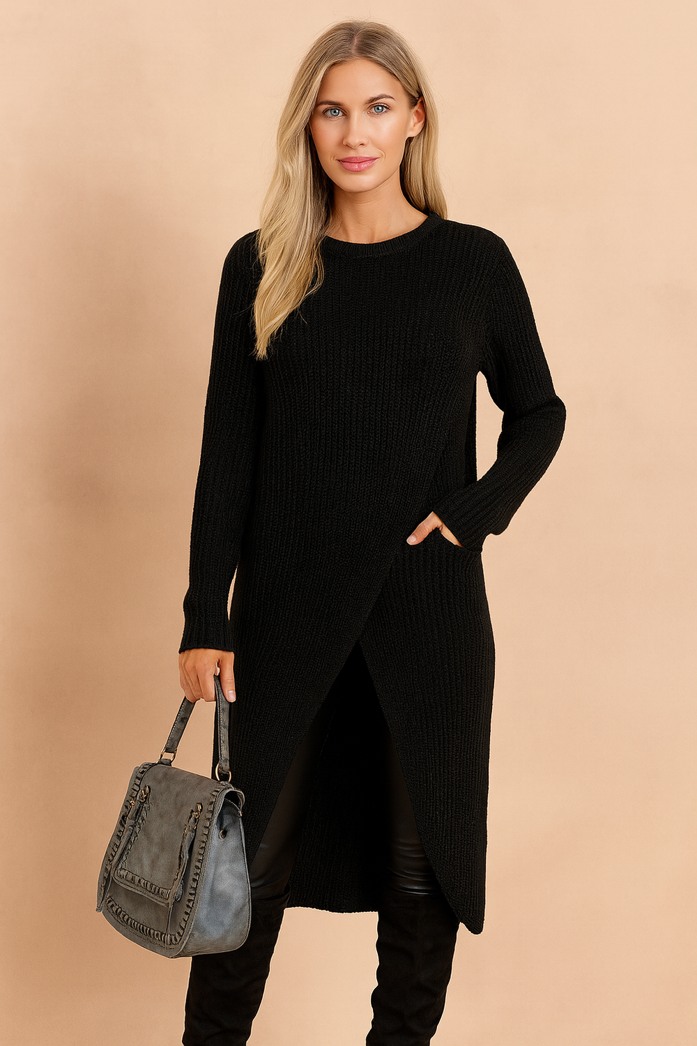 Andi | Stylish wrap sweater 1