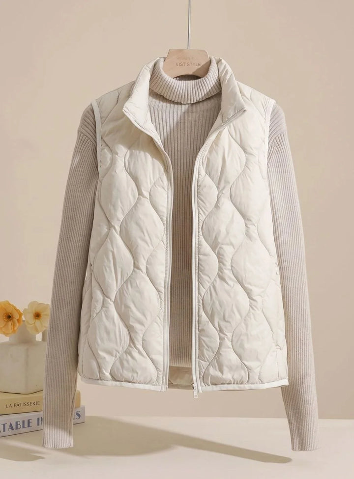 Annika | Bodywarmer Damen Gesteppte Weste mit Stehkragen 0