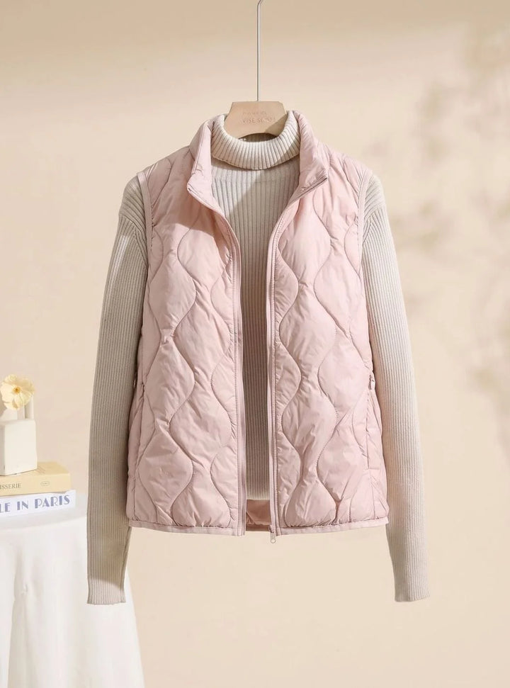 Annika | Bodywarmer Damen Gesteppte Weste mit Stehkragen 4