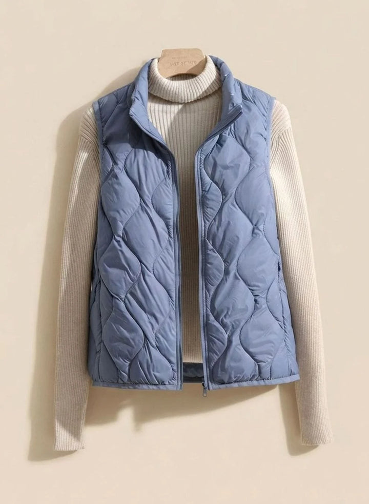 Annika | Bodywarmer Damen Gesteppte Weste mit Stehkragen 5