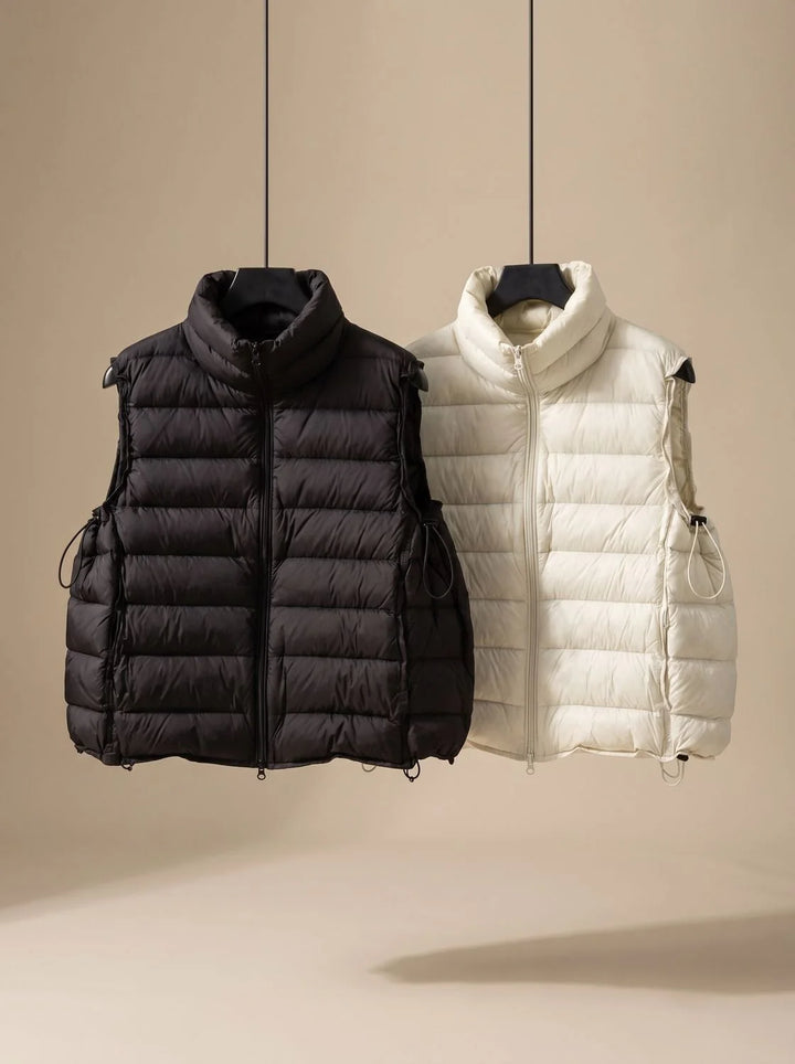 Annika | Damen Steppweste Bodywarmer mit Zweiwege-Reißverschluss Stehkragen 2