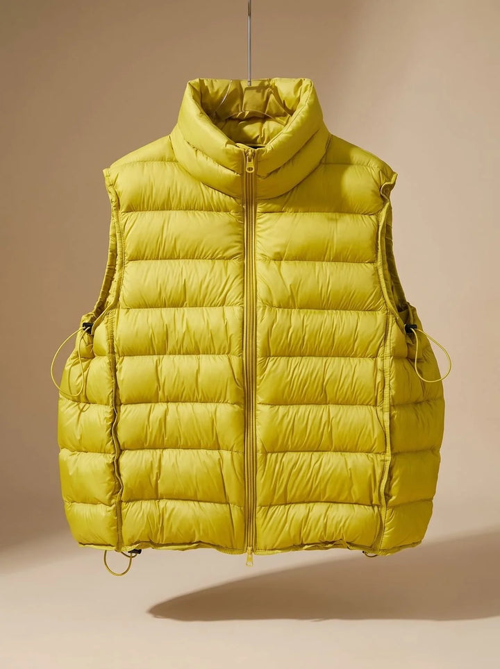 Annika | Damen Steppweste Bodywarmer mit Zweiwege-Reißverschluss Stehkragen 7