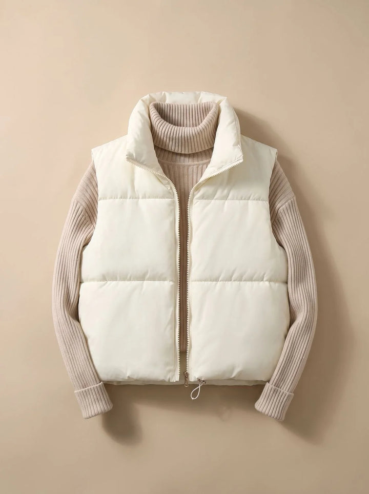 Annika | Damen Ultraleichter Stehkragen Bodywarmer Kurze Steppweste 3