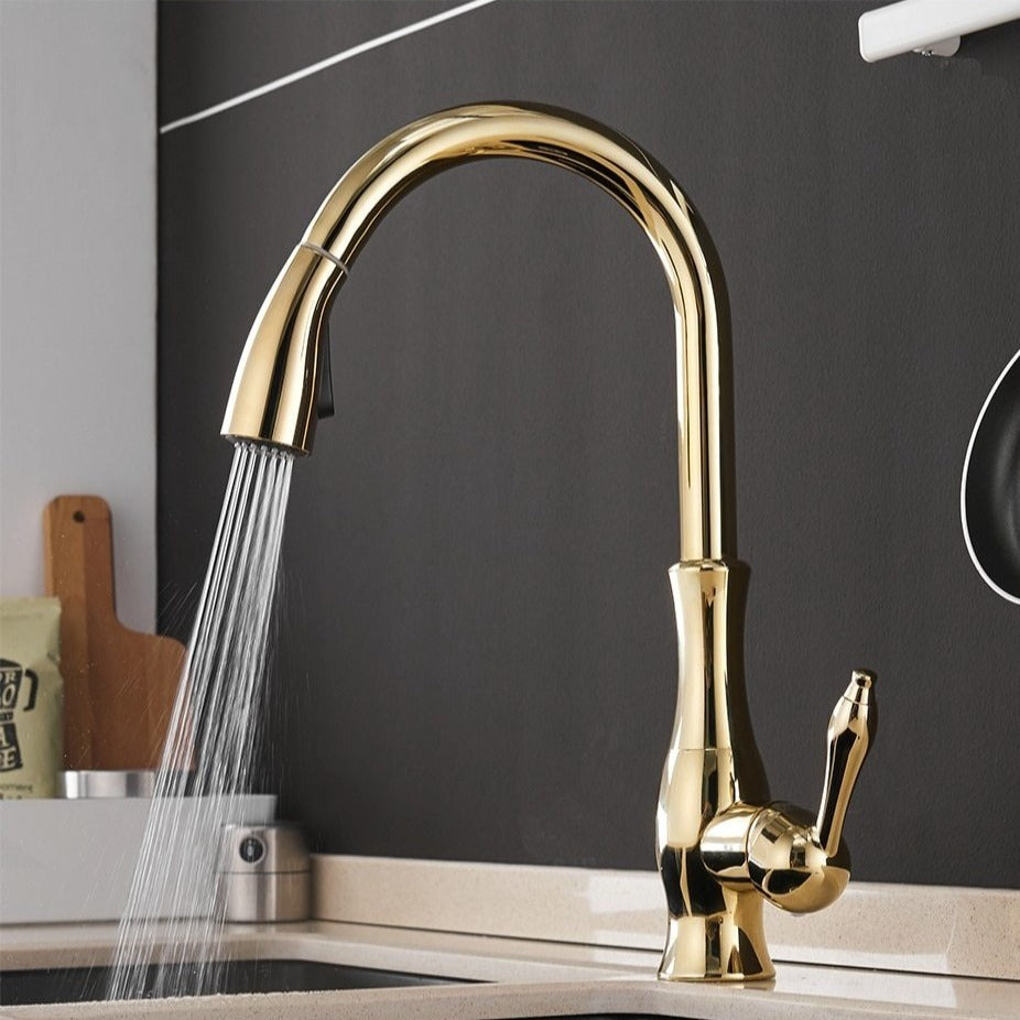 Antonite | Elegant Modern Retractable Kitchen Faucet With Sprayer 7