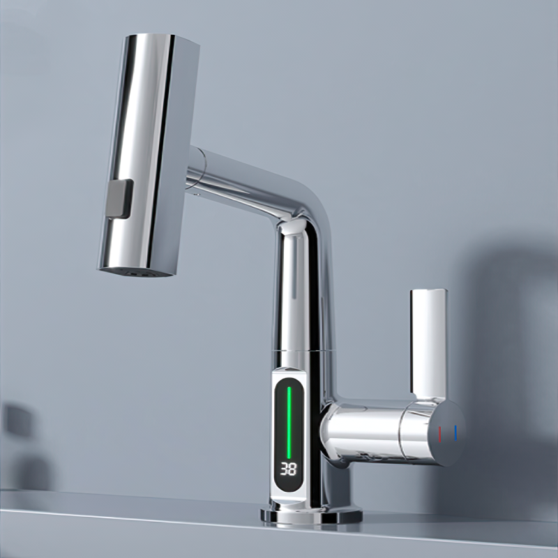 AquaFusion | Sleek Smart Digital Kitchen and Bathroom Faucet 1