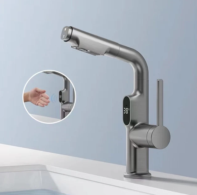 AquaFusion | Sleek Smart Digital Kitchen and Bathroom Faucet 7