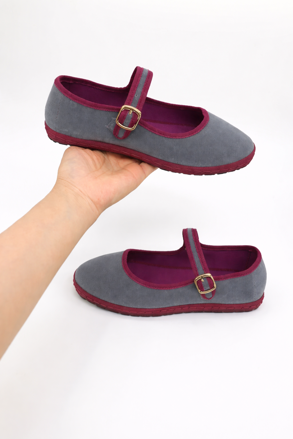 Arch Support Mary Jane Ballet Flats for Women - Stylish Round Toe with Buckle Strap Flat Shoes 6