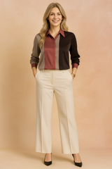 Aria | Elegant blouse with a fashionable contrast 0