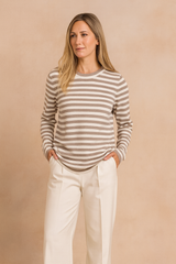 Arna | Classic striped knit sweater 0