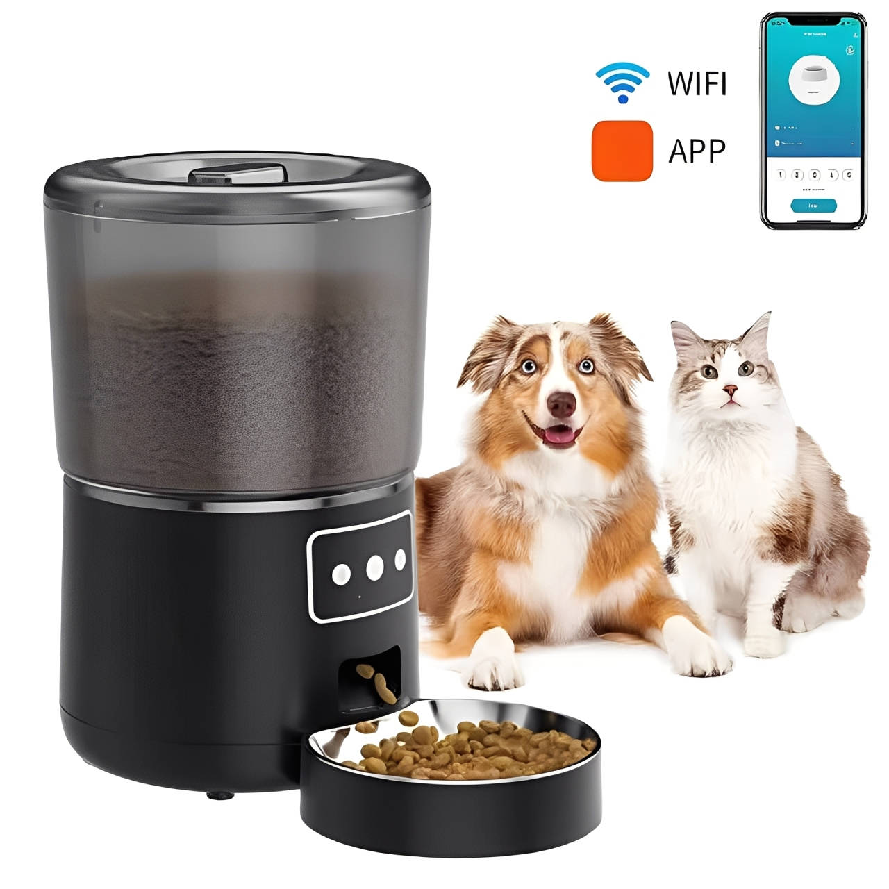 Automatic smart feeder for cats and dogs 0