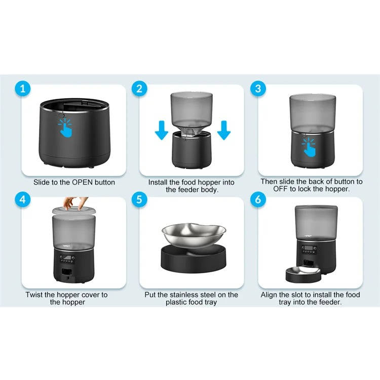 Automatic smart feeder for cats and dogs 6