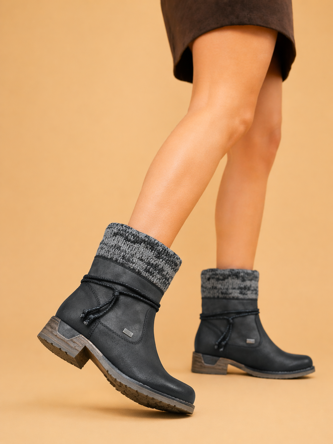 Ewa | Women’s Retro-Inspired Low Heel Boots for Everyday Comfort